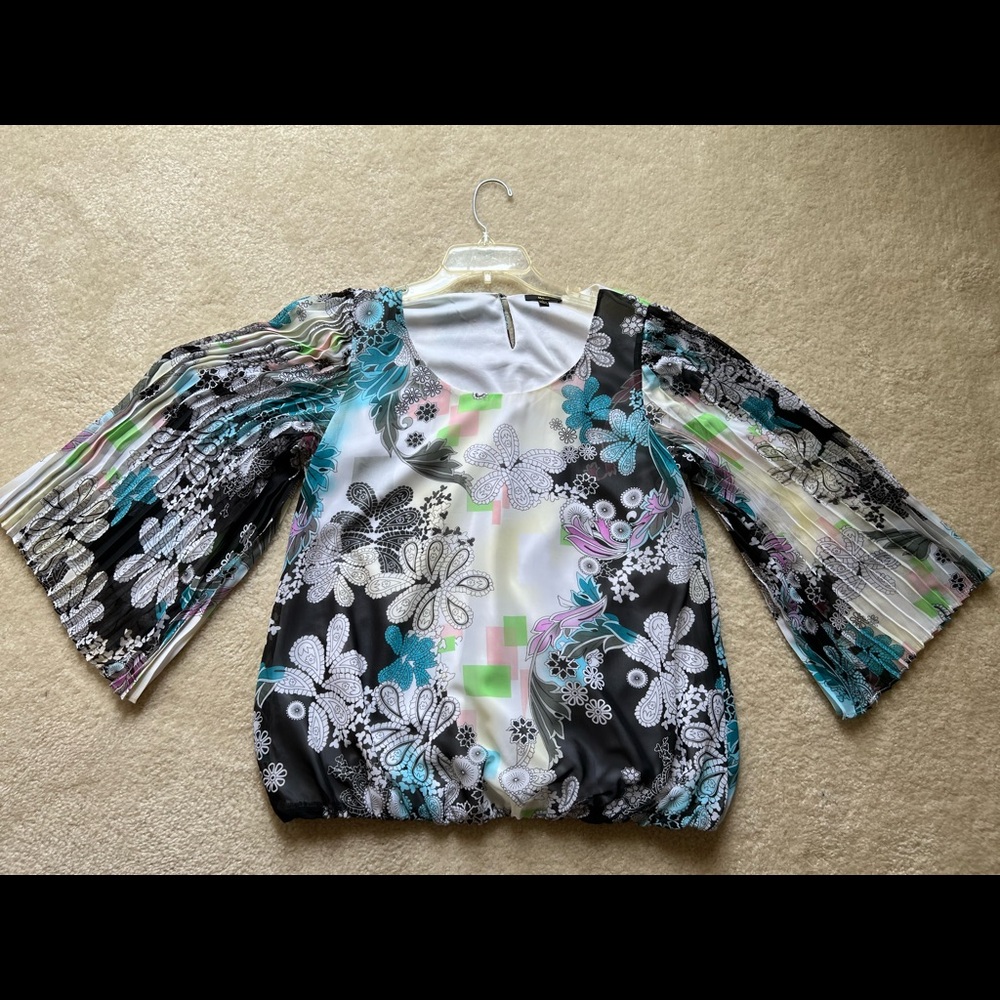 Milano Kimono Style Sleeves Blouse Size L